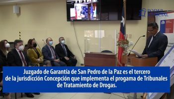 El Juzgado de Garantía de San Pedro de la Paz se convirtió en el tercer tribunal de la jurisdicción Concepción en sumarse al programa Tribunales de Tratamiento de Drogas y Alcohol (TTD).
